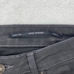 ZARA  Charcoal Coated Denim‎ Mid Rise Skinny Jean Photo 3