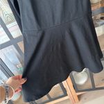 EXPRESS NEW  mini dress long sleeve fit & flare long sleeve square neck piping Photo 5