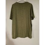 The Zig Zag Stripe Green Animal Print Short Sleeve Crew Neck Top Size 2XL Photo 4