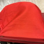 Vintage Boden Floral Clutch.Silk floral print. Red leather trim. Big brown beads Photo 3