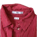 MNG Mango Red Striped Shirt Dress (missing belt) Women's Size 2 | 48 Photo 3
