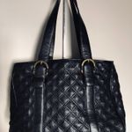 Michael Kors Black Leather Quilted Tote Photo 3