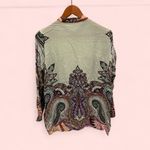 Groovy silk pastel paisley ETRO silk blouse flowy luxury maximalist dreamycore Green Size M Photo 2