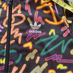 Adidas Originals Black Bomber Jacket with Vibrant Design Photo 6