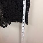 Bardot  Dress Women 6 Black Floral Crochet Lace Zip Back V-Neck Long Sleeve Party Photo 9