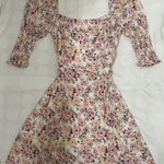 Francesca's Mi Ami Pink Floral Dress Photo 0