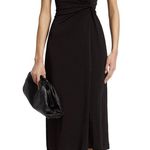Elie Tahari Melissa Gathered Knit Midi-Dress Photo 0