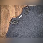 Rebecca Taylor Angora cashmere blend  beaded collar sweater spring  $205 y2k boho Photo 3