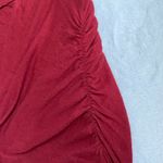 Free People  Twist and Shout draped asymmetrical skirt Red Size Small Photo 4