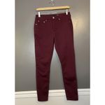 Aeropostale Jeggings Womens 6 Burgundy High Waisted Skinny Stretch Jeans Pants Photo 1