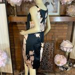 Elie Tahari BLACK & TAN SILK ABSTRACT PRINT SHEATH DRESS (12) Photo 4