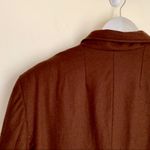 United Colors Of Benetton Brown Wool Double Breasted Blazer Photo 4