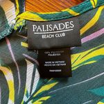 Palisades Beach Club Womens Tropical Green Printed Pullover Swim Cover Photo 5