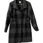 Old Navy  Gray Rugby Stripe Winter Coat Size L Photo 0