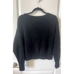 Stars Above  Women's Size Medium Black Cozy Knit Long Sleeve Pullover Lounge Top Photo 1