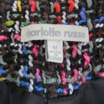 Charlotte Russe Y2k Multi Color Rainbow Tweed Sleeveless Blazer Vest Medium Photo 3