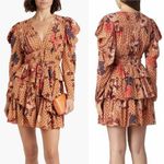 Ulla Johnson  Oni Silk Mini Dress in Garden Rose Floral Ruffled Size 10 Photo 1