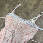 American Vintage Vintage y2k coquette floral fairycore lace babydoll chiffon slip dress Photo 2