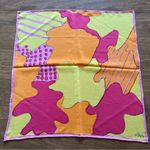 Vera Neumann Ladybug Abstract Pink Orange MOD Groovy Retro Square Scarf Vintage Photo 8