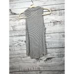 Anthropologie Maeve by  Black & White Stipe Sleeveless Collared Tank Top Sm Photo 2