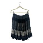 BCBG Maxazria SZ S Women's Medium Maxi Tiered Gypsy Boho Skirt Silk Blend Photo 2