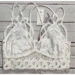 Francesca’s Dina Be Ivory Lace Bralette Size XS Photo 2