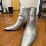 J.Crew Piper Silver Cowboy Boots/Ankle Boots (Leather) Photo 5