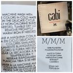 CAbi Blouse Sleeveless Keyhole Neck Tie Back Chiffon Gray Women’s Size Medium Photo 8