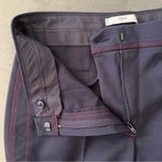 Mango  Navy Suit Pants with Red Stitching Photo 7