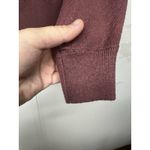 EXPRESS  Women’s Sweater XS Maroon Long Sleeve Knit Pullover Top Casual Photo 5