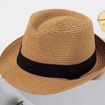 Summer Beach Straw Bucket Hat Photo 0