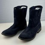 ZIGI Girl Canon Black Suede Boots Women’s Size 7 Rugged Slouch Biker Ankle Boot Photo 10