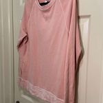 Old Navy Women’s  Crew Neck Sweatshirt Pale Pink Coral Dip Dye Size Medium Photo 2