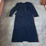 Julian Taylor  Navy/White Long Sleeve Dress SIZE 12 Photo 3