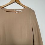 Genny Made in Italy 100% Wool Mini Dress IT 42 US 8 Tan Photo 2