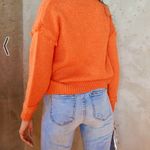 Ruby and Jenna Orange Knit Sweater Photo 5