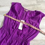 Rebecca Taylor  Purple Adore Me Blouse Size 4 NWT Photo 9