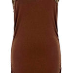 Arden B Brown Crochet Y2K Bodycon Dress XS Cutout Festival Boho Sexy Club Ruched Photo 0
