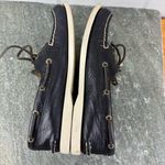Sperry  Top-Sider Rockstar Black Leather Boat Shoe Brass Studded Lace Up Size 9 Photo 3