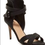 joe's jeans  Marcy Sandal black denim
wrap around Leather straps Women’s size 6.5 Photo 10