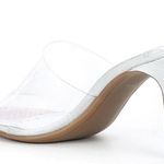 DKNY NEW peep toe vinyl heels Photo 4