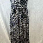 Hourglass Lilly violet purple lavender & ivory boho strapless maxi dress XS Photo 0