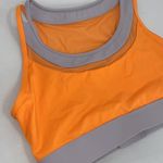 Zyia  Orange Key Hole Mack Multi Clasp Mesh Sports Bra Size Small Photo 1