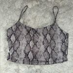 Forever 21 Size Medium Y2K Snakeskin Crop Tank Top Shirt Photo 0