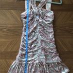 Saylor Sabryna Sequin Ruched Halter Minidress NWT size medium Photo 8