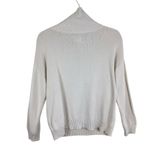 Cambridge Dry Goods Cream Half Zip Cotton Blend Mock Neck Cozy Preppy Sweater S Size M Photo 1