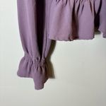 Altar'd State Altar’d State Purple Long Sleeve Peplum Top Size Small Photo 4