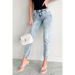 KanCan Jeans Women's Size 15/31 Acid Wash‎ Distressed Hem Denim Blue Photo 7