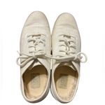 UGG  Halley off white canvas linen look shoes size 10 Photo 4