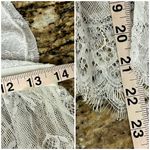 Avidlove  Sexy Lingerie Lace BabyDoll Chemise V-Neck Size M Ivory Strappy Front Photo 5